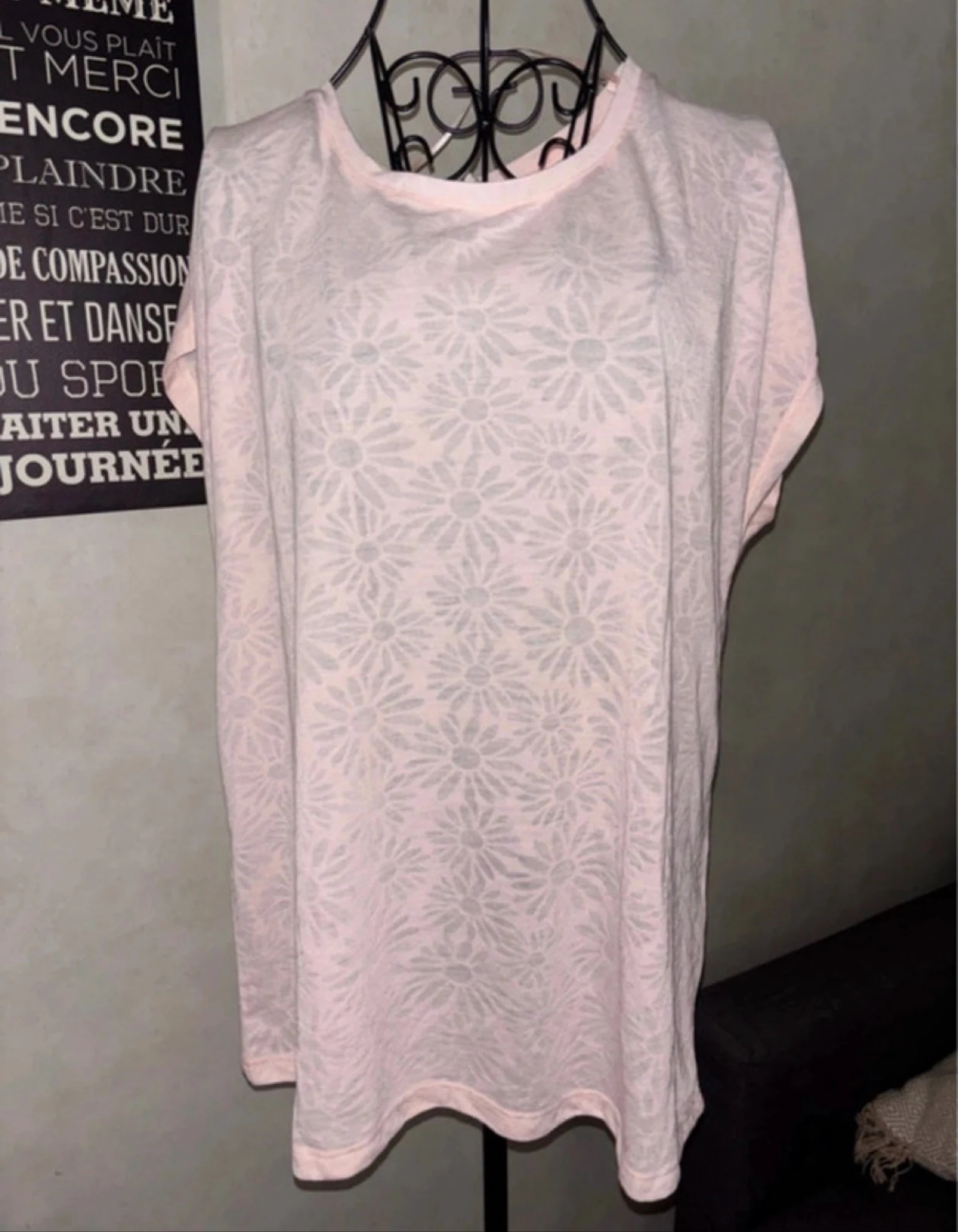 T-shirt rosa claro tamanho XL – photo 2